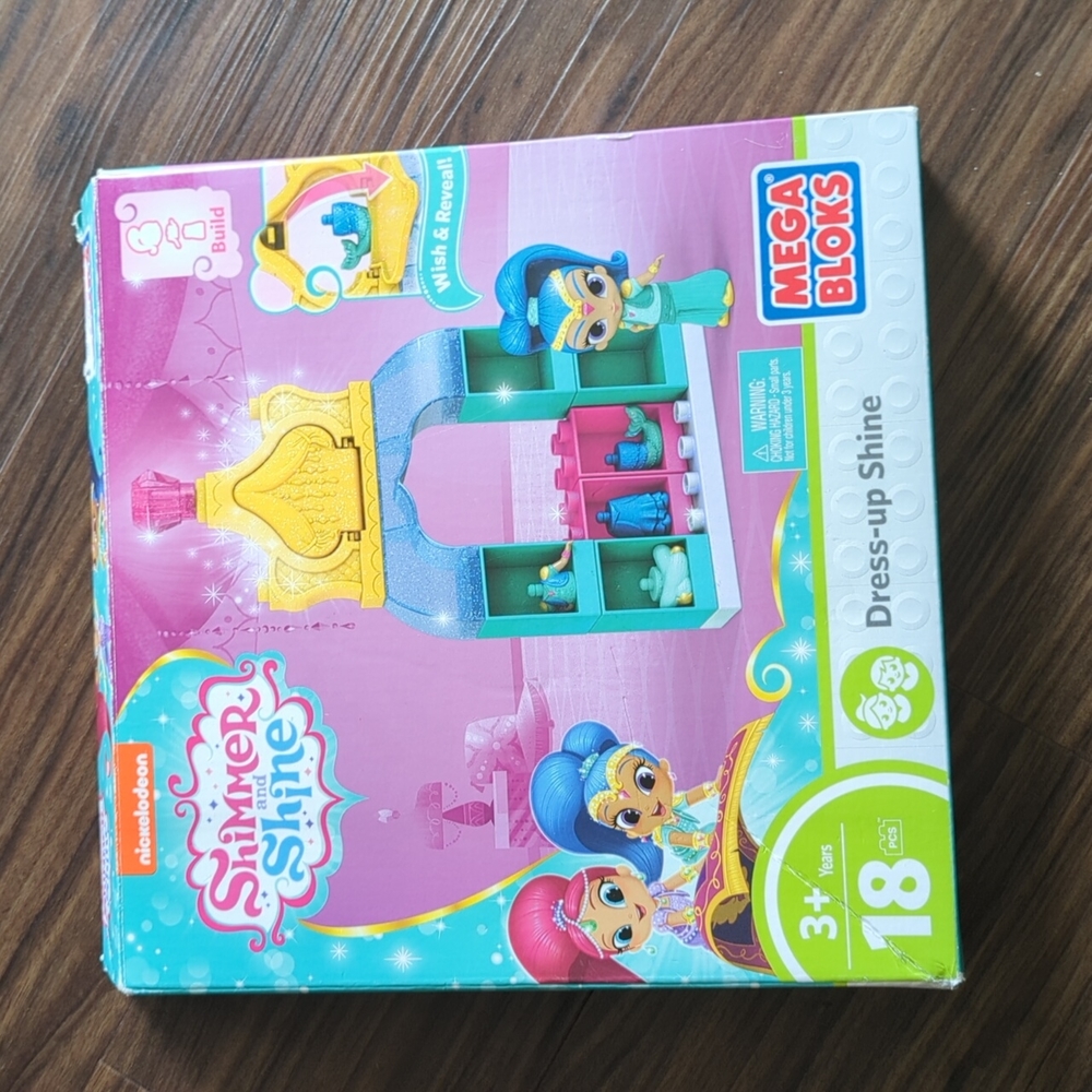 Mega blok shimmer and shine dress up shine!!